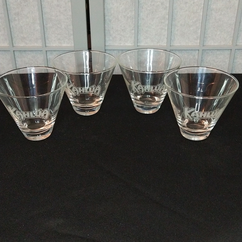 **Kahlua Cocktail Glasses Set of 4**